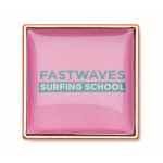 Square metal lapel pin with doming - Image 6