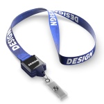 Polyester sublimation lanyard with square shape badge reel - Image 12