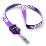 Polyester sublimation lanyard with square shape badge reel - Image 14