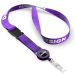 Detachable polyester sublimation badge reel lanyard - Image 14