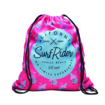 Full colour soft touch, durable twill polyester drawstring bag - Image 2