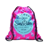 Full colour soft touch, durable twill polyester drawstring bag - Image 2