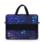 Sublimated neoprene laptop sleeve with zipper and trolley sleeve - Image 2