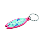 Custom shape PVC key ring with your logo on both sides - Image 2