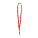 Polyester tubular lanyard with metal clamp - Image 2
