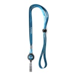 Adjustable polyester sublimation lanyard with badge reel - Image 2
