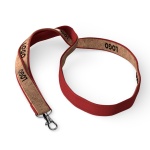 Cork & polyester screenprint lanyard - Image 2
