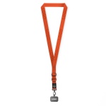 Woven adjustable crossbody phone holder with logo engraved metal plate - Image 2