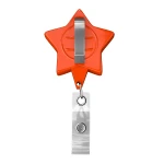 Retractable badge reel in star shape with logo - Image 2