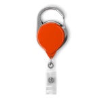 Retractable badge reel with carabiner & logo (without belt clip) - Image 2