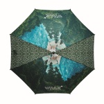All-over printed ⌀102cm/23″ auto open storm umbrella with hook handle - Image 2