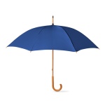 All-over printed ⌀102cm/23″ auto open umbrella. Wooden shaft & handle - Image 2
