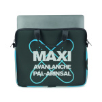 Sublimated neoprene laptop sleeve with zipper and handle - Image 3
