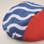 Full colour adult cycling cap with elastic band - Image 3