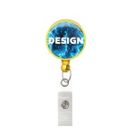Retractable badge reel in round shape with ⌀2.8cm logo - Image 14