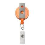Retractable badge reel in round shape with ⌀2.8cm logo - Image 2