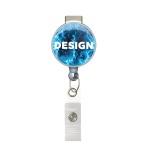 Retractable badge reel in round shape with ⌀2.8cm logo - Image 6