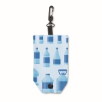 Full colour foldable RPET bag with pouch. Double layer handles - Image 4