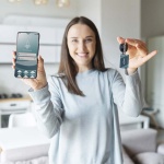 Rectangle Pre-programmed NFC keyring with doming - Image 4