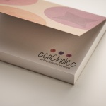 Recycled paper soft cover with 100 sticky notes (EU made) - Image 4