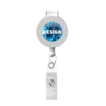 Retractable badge reel in round shape with ⌀2cm logo - Image 11