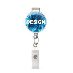 Retractable badge reel in round shape with ⌀2.8cm logo - Image 11