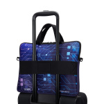 Sublimated neoprene laptop sleeve with zipper and trolley sleeve - Image 5