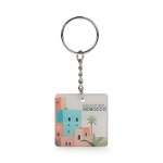 Square Pre-programmed NFC keyring with domings - Image 4