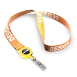 Polyester sublimation badge reel lanyard - Image 5