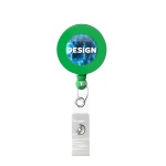 Retractable badge reel in round shape with ⌀2cm logo - Image 15