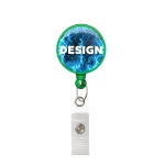 Retractable badge reel in round shape with ⌀2.8cm logo - Image 15