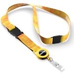 Detachable polyester sublimation badge reel lanyard - Image 6