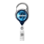 Retractable badge reel with carabiner & logo (without belt clip) - Image 7