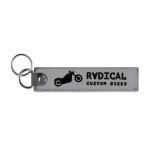 Embroidered key tag with double metal ring - Image 11