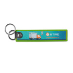 Full colour printed key tag with double metal ring - Image 5