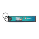 Full colour printed key tag with double metal ring - Image 8