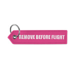 Embroidered key tag with triangular shaped end - Image 15