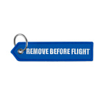 Embroidered key tag with triangular shaped end - Image 9