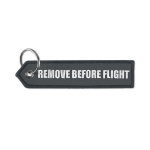 Embroidered key tag with triangular shaped end - Image 8