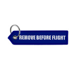 Embroidered key tag with triangular shaped end - Image 13